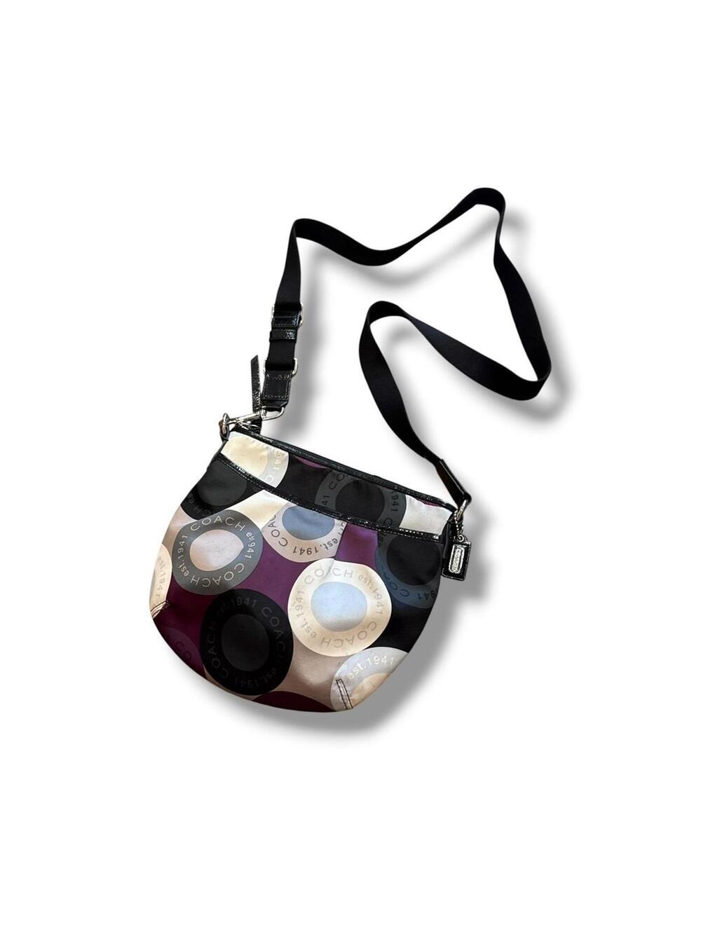 Moody Circle Logo Coach Crossbody Bag